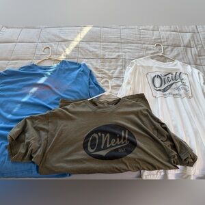 3 O'Neill White Graphic Tee. All 3 for $15